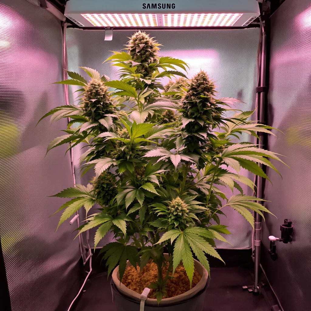 Planta de cannabis Purple Bush en fase de floración — 90-130 cm feminizada