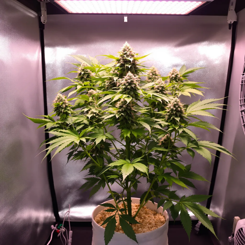 Planta de cannabis Purple Candy en fase de floración — 90-130 cm feminizada