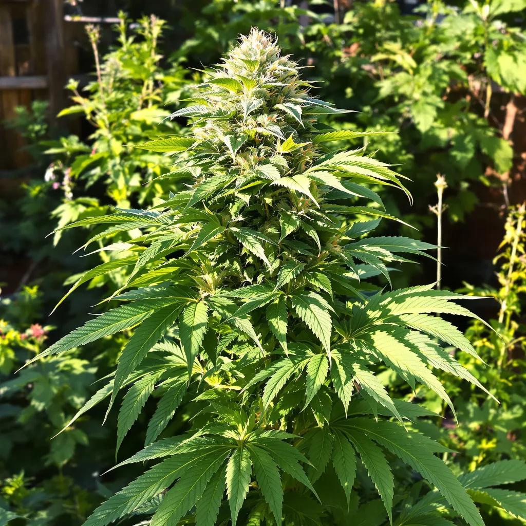 Purple Candy 77% indica / 23% sativa — flor con tricomas visibles