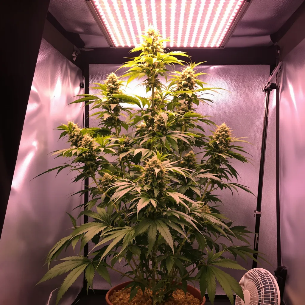 Planta de cannabis Purple Diesel en fase de floración — 150-200 cm feminizada