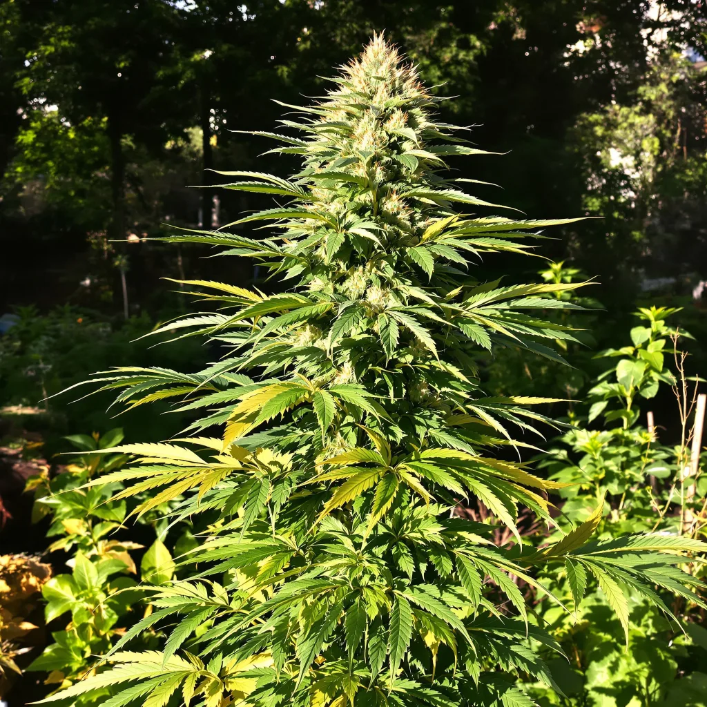Purple Dream 45% indica / 55% sativa — flor con tricomas visibles