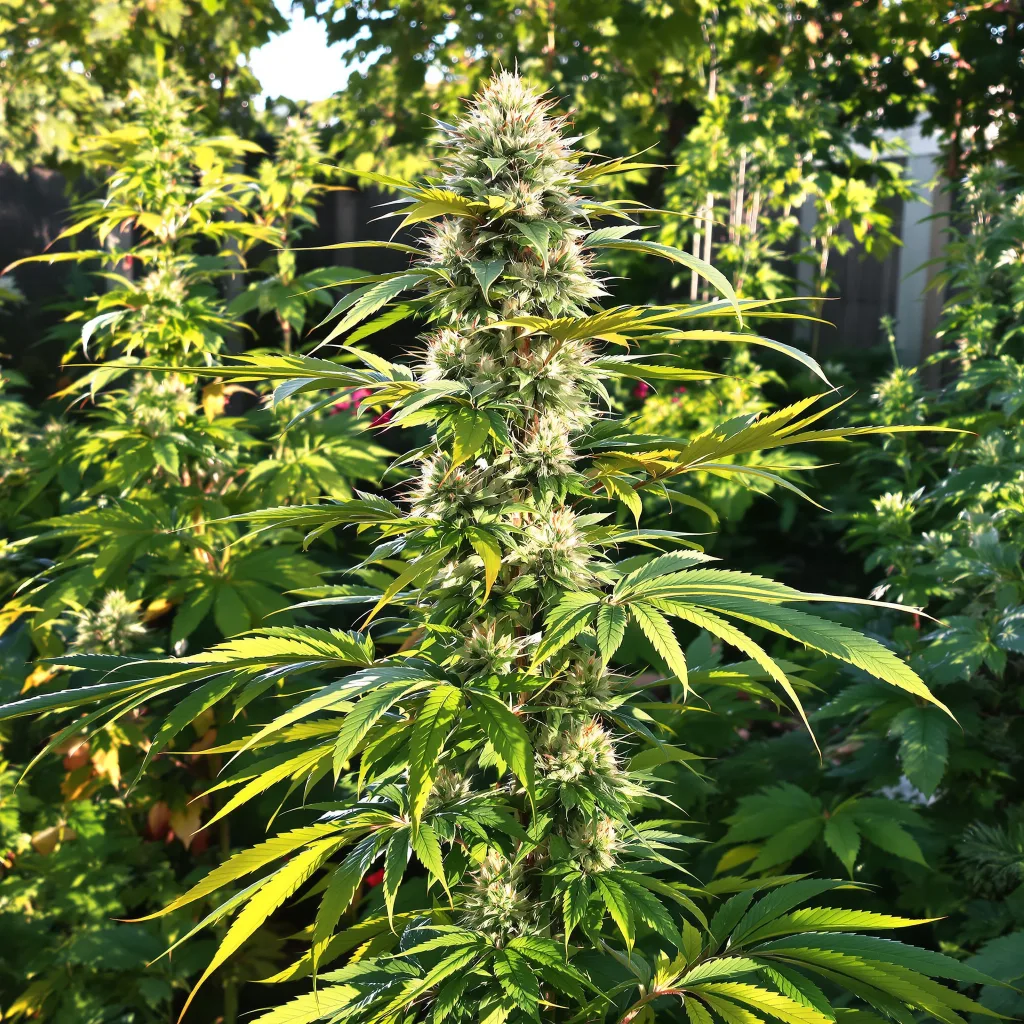 Purple Elephant 60% indica / 40% sativa — flor con tricomas visibles