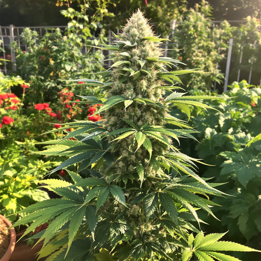 Purple Lemonade 55% indica / 45% sativa — flor con tricomas visibles