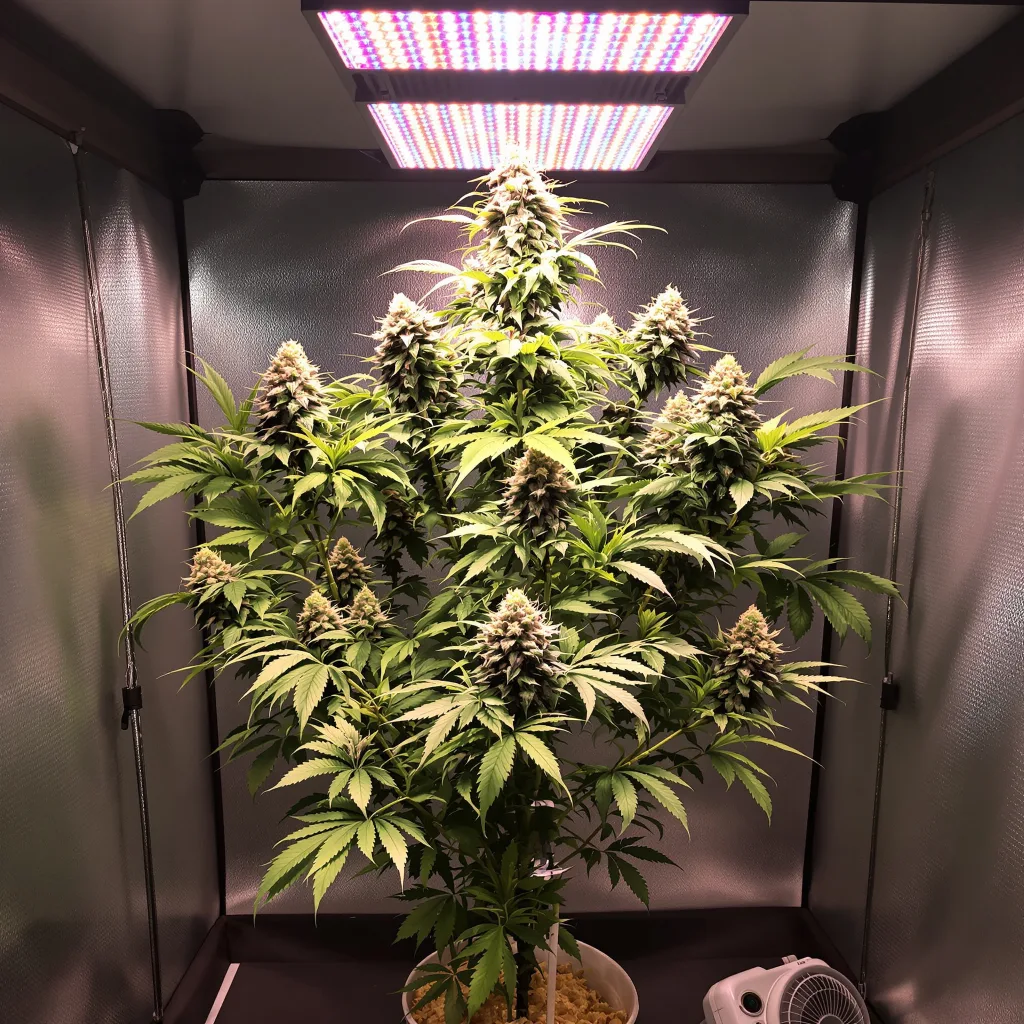 Planta de cannabis Purple Lemonade en fase de floración — 120-180 cm feminizada