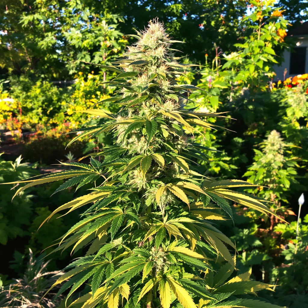 Purple Nepal Candy 39% indica / 61% sativa — flor con tricomas visibles