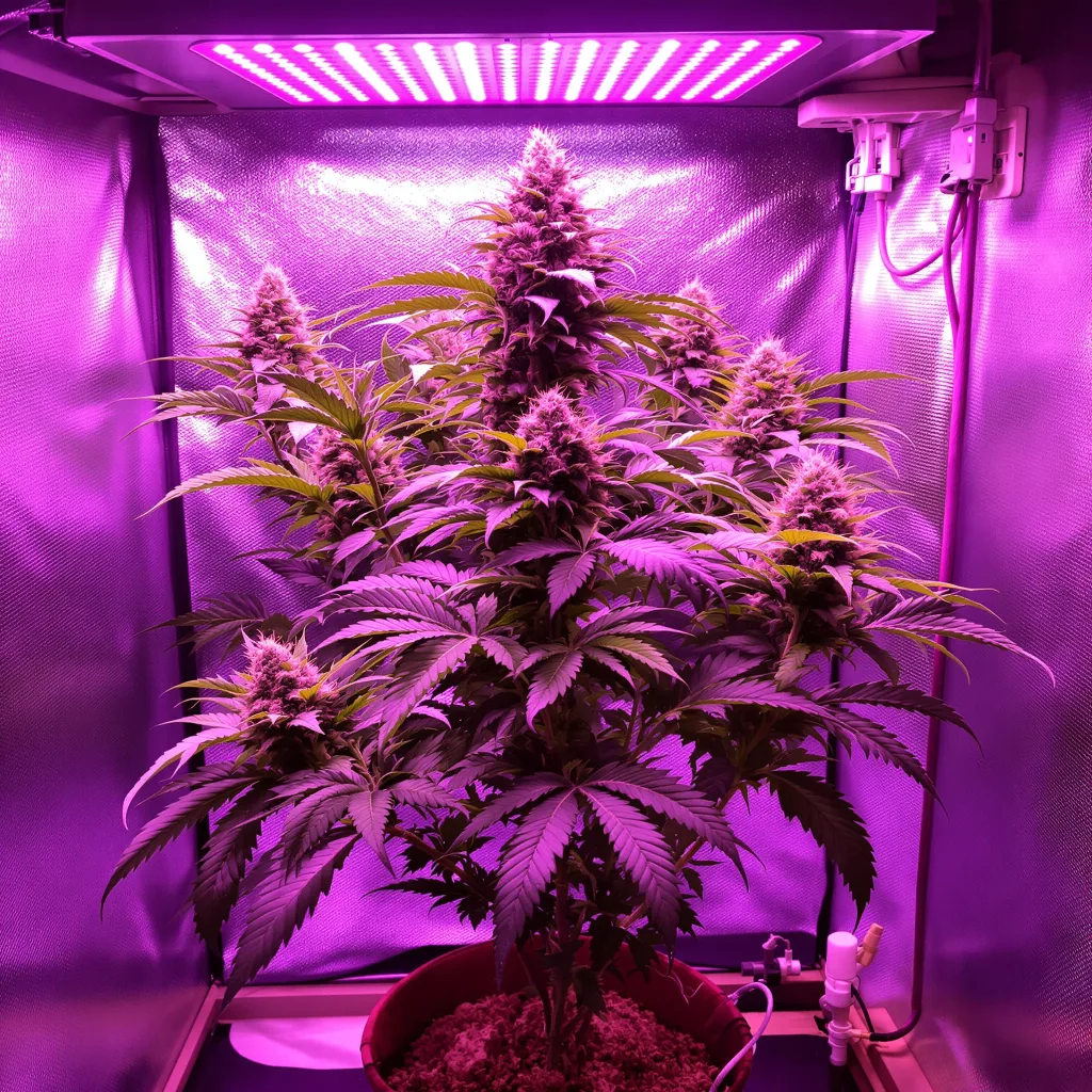 Planta de cannabis Purple OG Kush en fase de floración — 90-130 cm feminizada