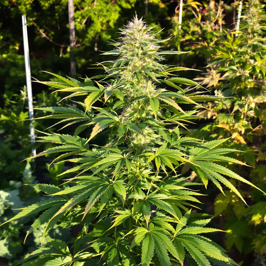 Purple Punch 70% indica / 30% sativa — flor con tricomas visibles
