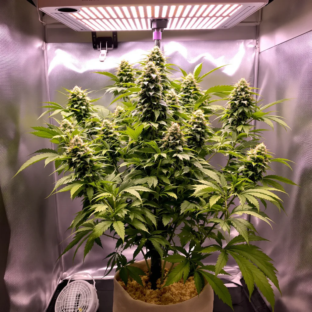 Planta de cannabis Purple Sage en fase de floración — 90-130 cm feminizada