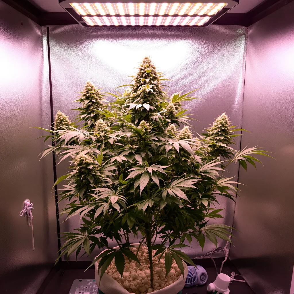 Planta de cannabis Purple Urkle en fase de floración — 90-130 cm feminizada