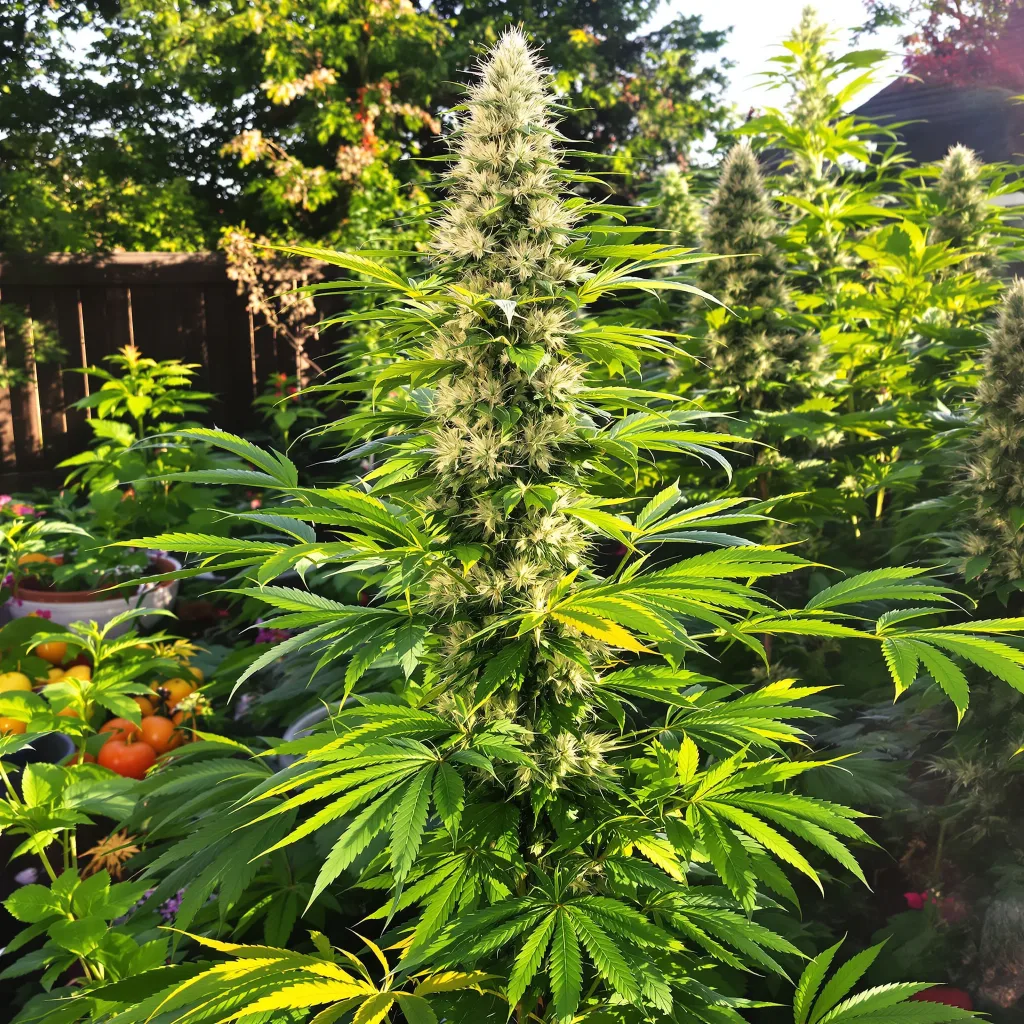Purple Wreck 14% indica / 86% sativa — flor con tricomas visibles