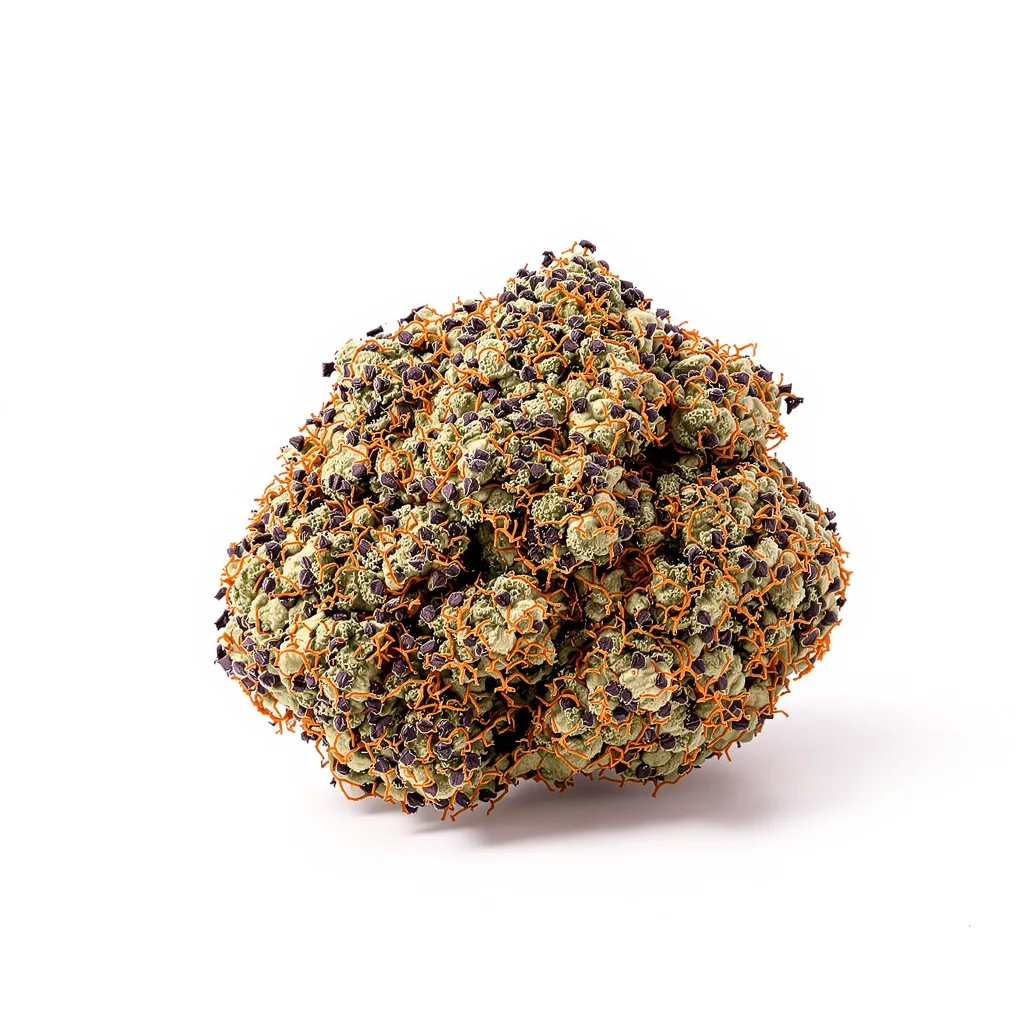 Querkle 80% indica / 50% sativa — flor con tricomas visibles