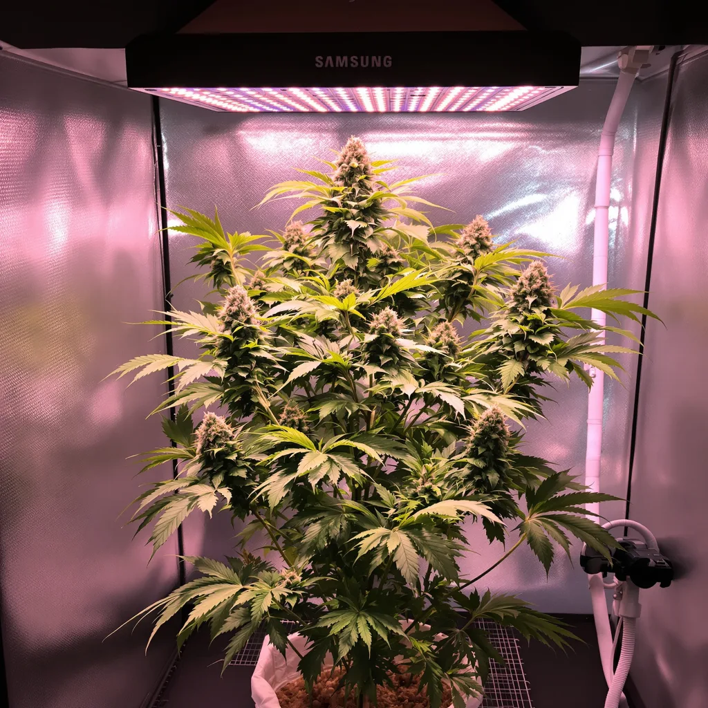 Planta de cannabis Queso en fase de floración — 60-100 cm autofloración