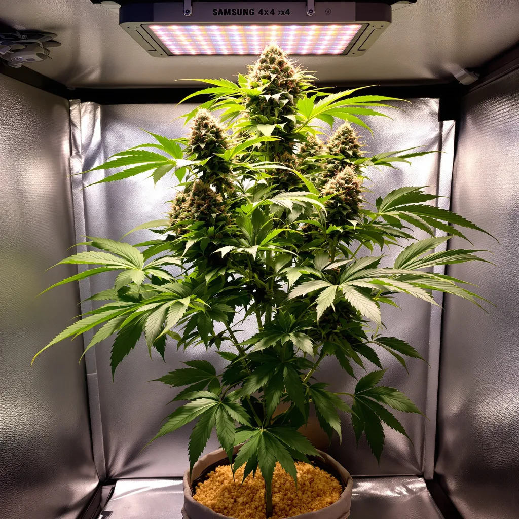 Planta de cannabis Queso en fase de floración — 90-130 cm feminizada
