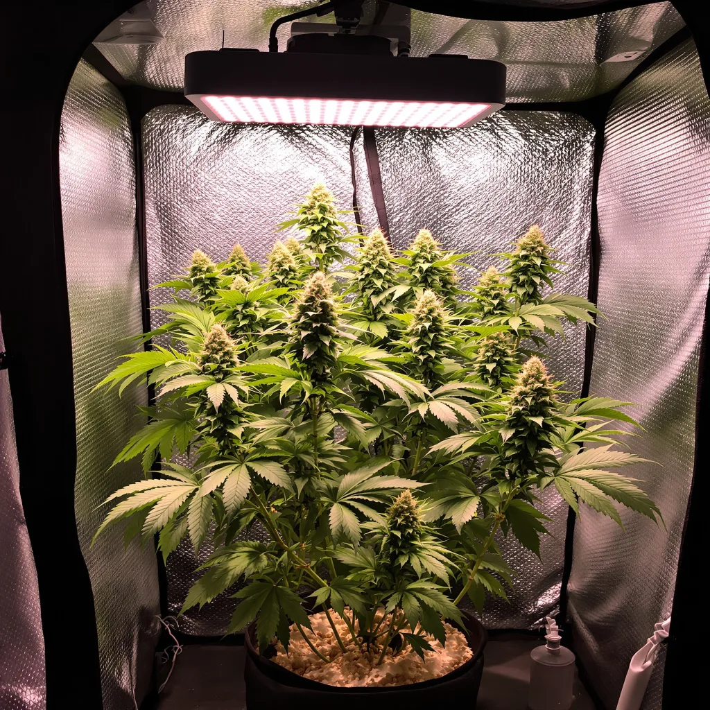 Planta de cannabis Qush en fase de floración — 90-130 cm feminizada