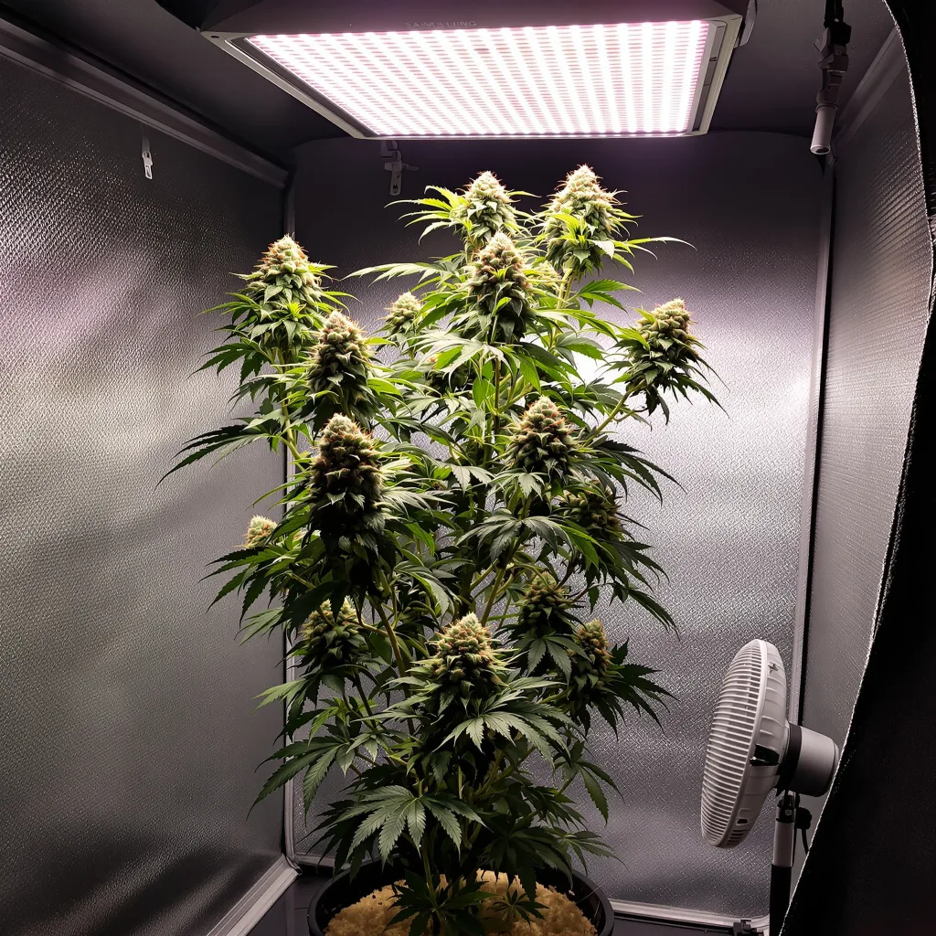 Planta de cannabis Race Fuel OG en fase de floración — 120-180 cm feminizada