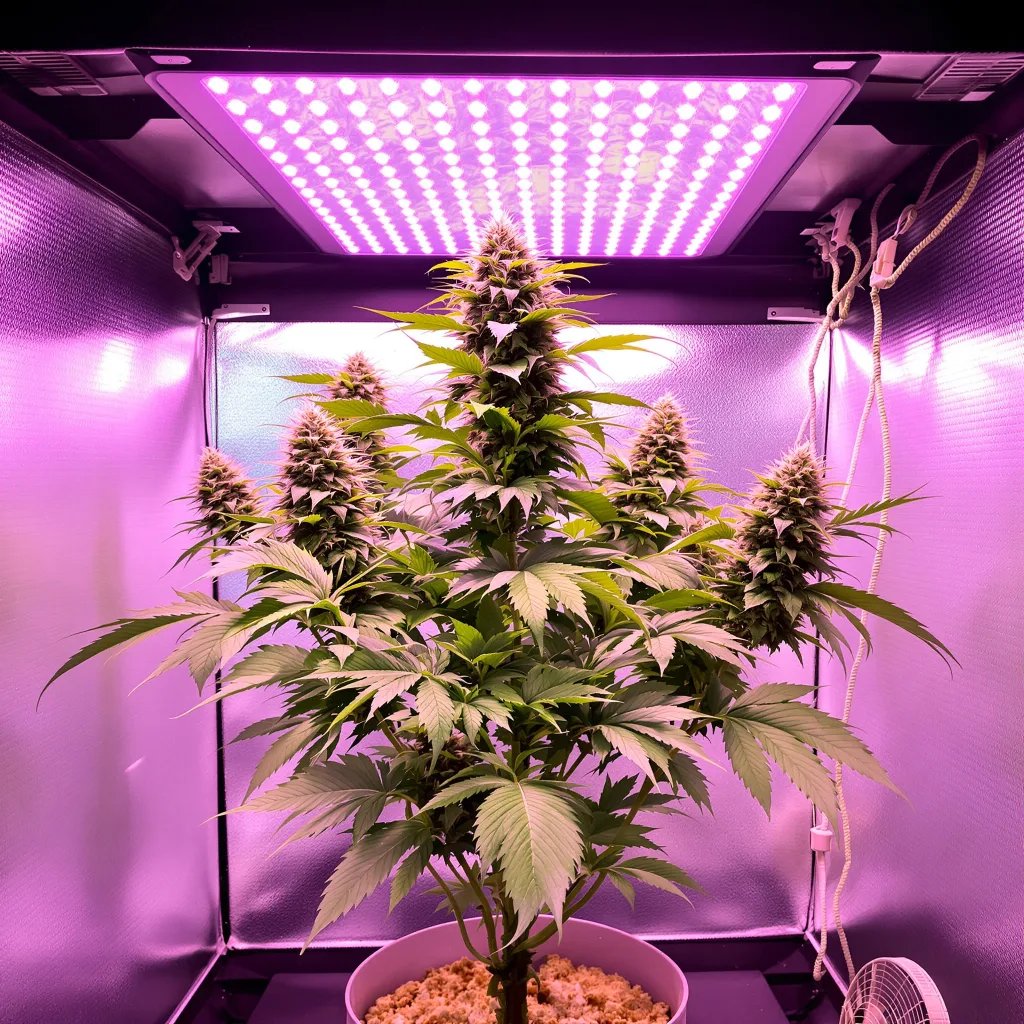 Planta de cannabis Rainbow Glue en fase de floración — 90-130 cm feminizada
