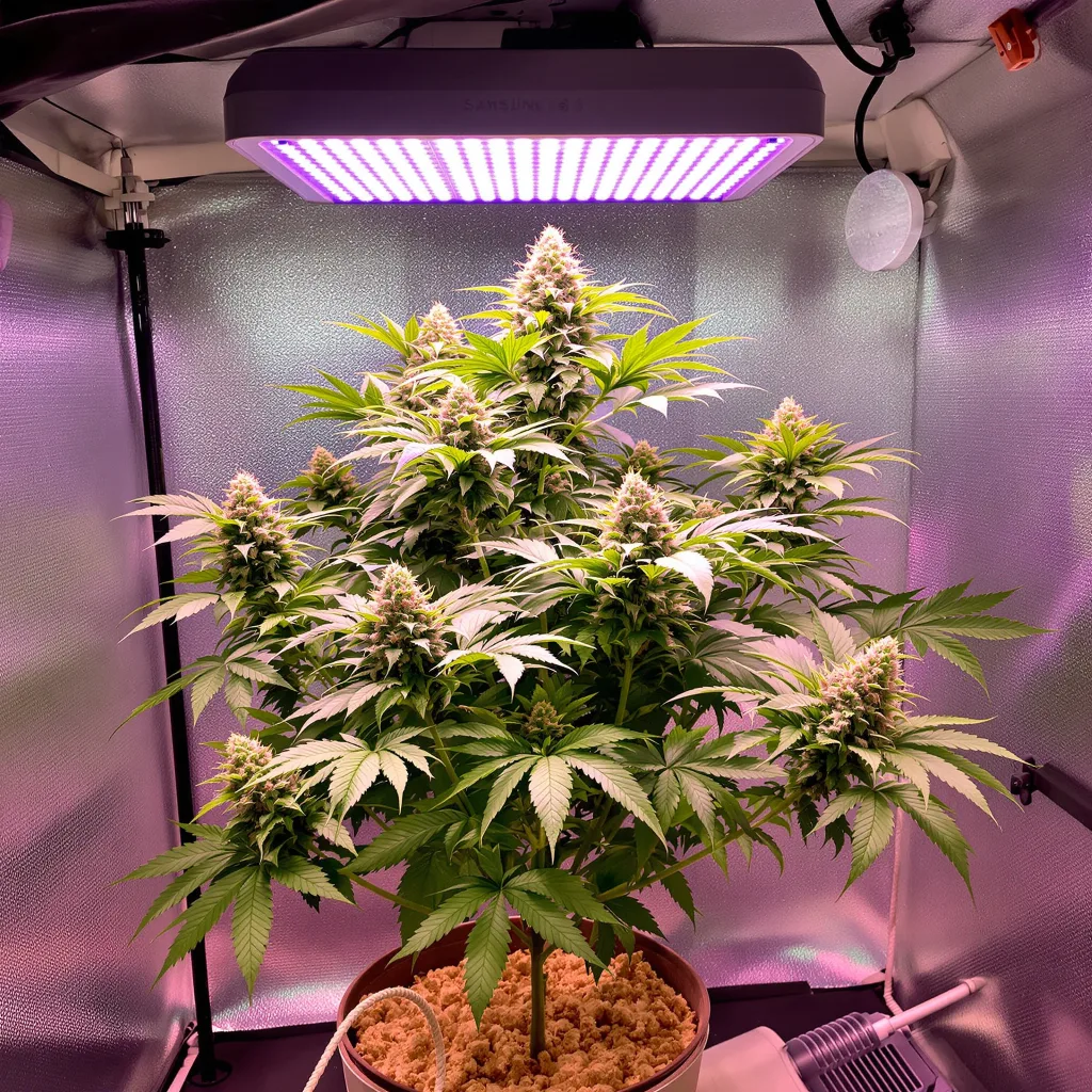 Planta de cannabis Rainbow Jones en fase de floración — 90-130 cm feminizada