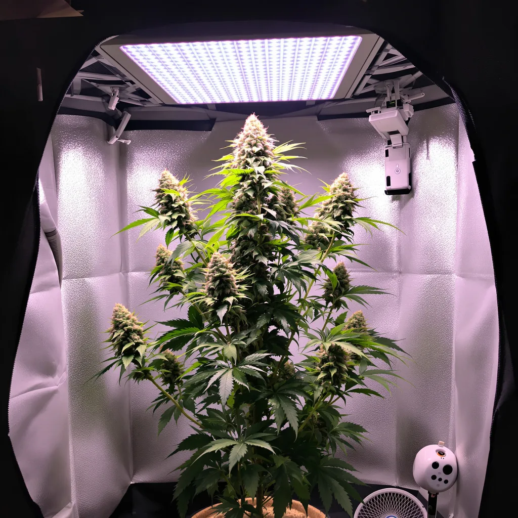 Planta de cannabis Rare Dankness #1 en fase de floración — 120-180 cm feminizada