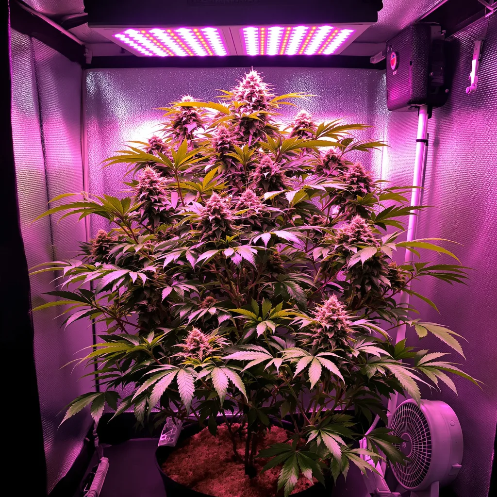 Planta de cannabis Rare Darkness en fase de floración — 90-130 cm feminizada