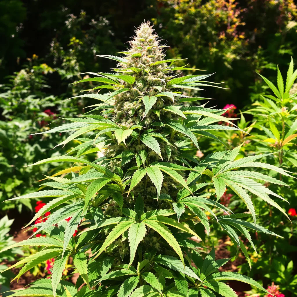 Rare Darkness 80% indica / 20% sativa — flor con tricomas visibles