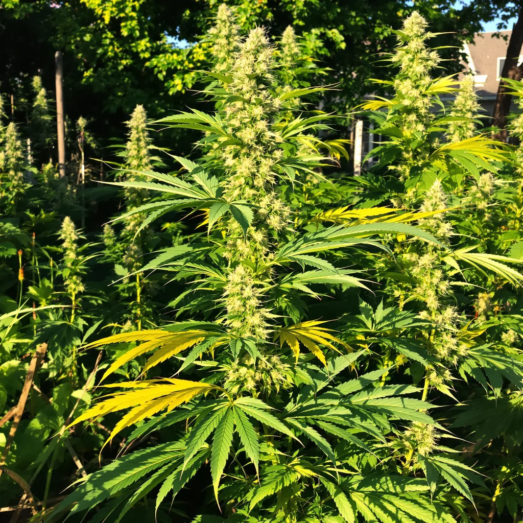 Raspberry Cough Kush 21% indica / 79% sativa — flor con tricomas visibles