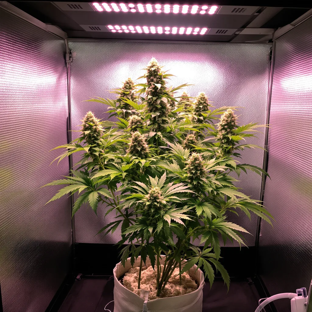 Planta de cannabis Reclining Buddha en fase de floración — 90-130 cm feminizada