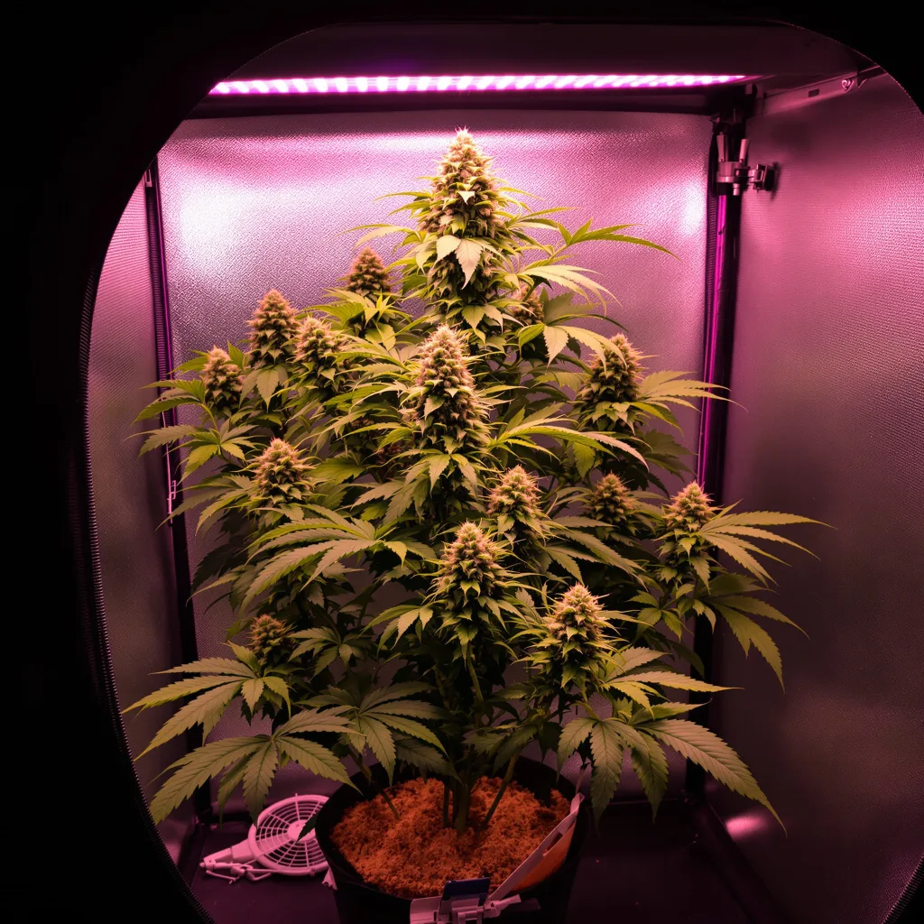 Planta de cannabis Red Bruce en fase de floración — 90-130 cm feminizada