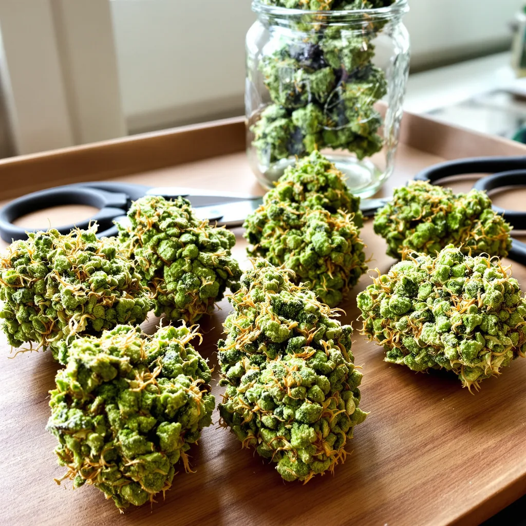 Red Congolese 10% indica / 90% sativa — flor con tricomas visibles