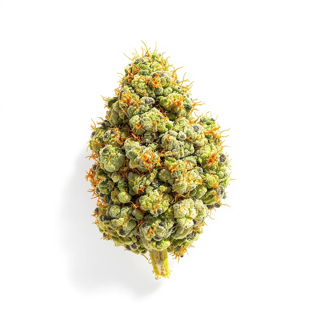 Red Congolese 10% indica / 90% sativa — flor con tricomas visibles