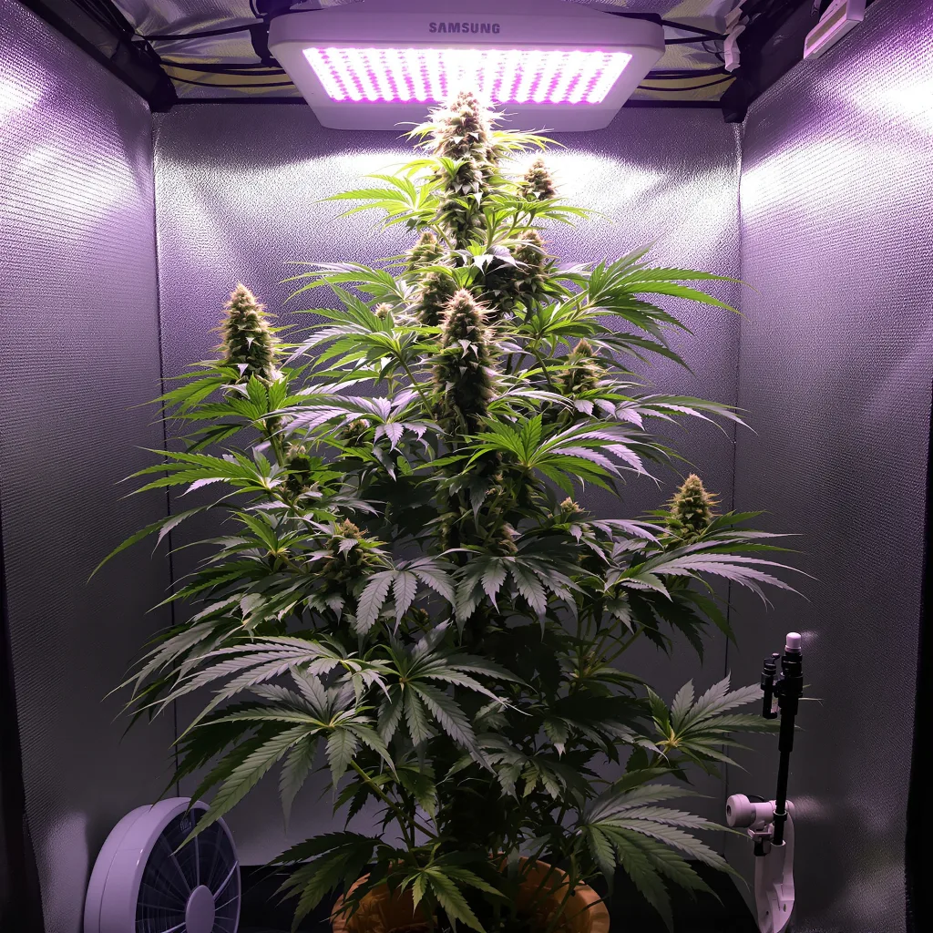 Planta de cannabis Red Congolese en fase de floración — 150-200 cm feminizada