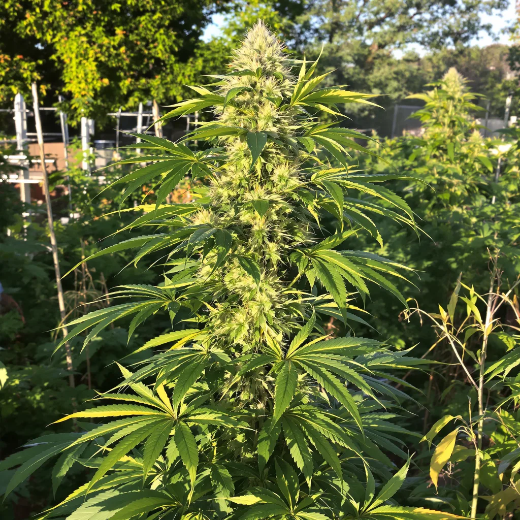 Red Congolese 10% indica / 90% sativa — flor con tricomas visibles