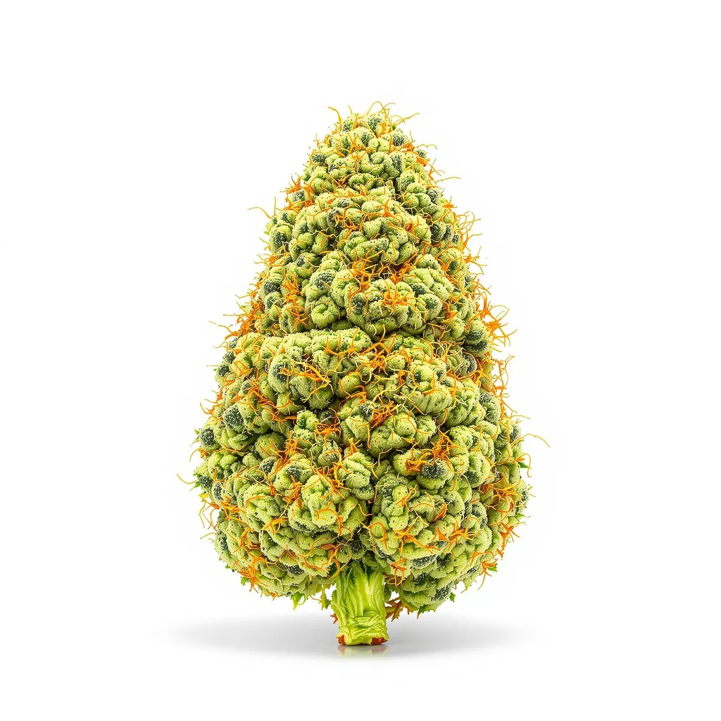 Red Congolese 10% indica / 90% sativa — flor con tricomas visibles