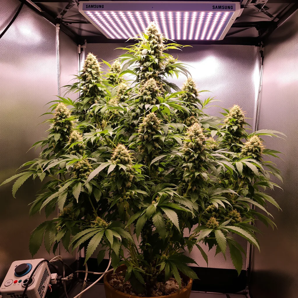 Planta de cannabis Redwood Kush en fase de floración — 120-180 cm feminizada