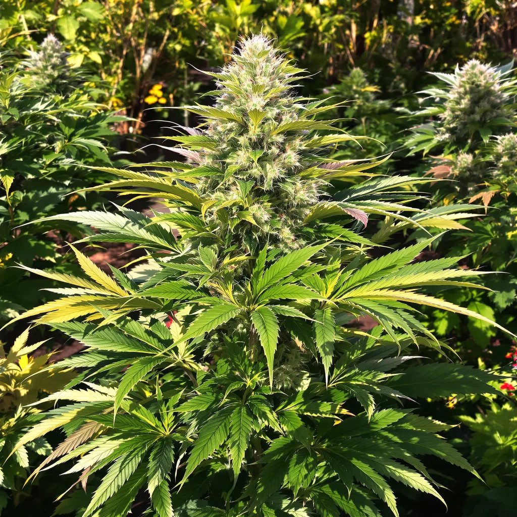Remedy 68% indica / 32% sativa — flor con tricomas visibles