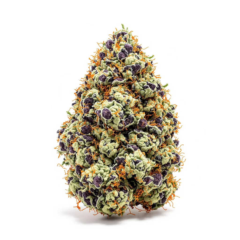 Remedy 68% indica / 32% sativa — flor con tricomas visibles
