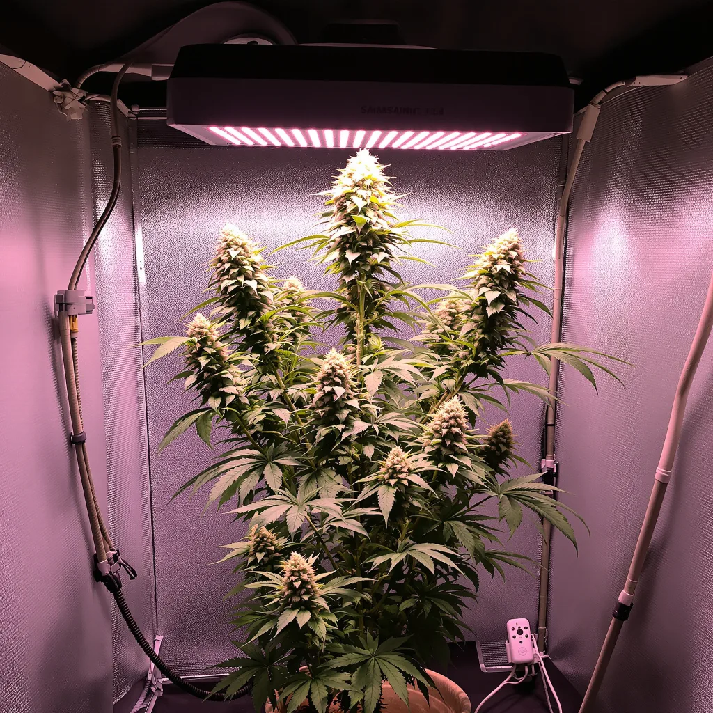 Planta de cannabis Rene Mist en fase de floración — 120-180 cm feminizada