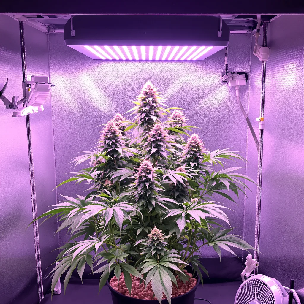 Planta de cannabis Reserve L.A.K. Federal en fase de floración — 60-100 cm autofloración