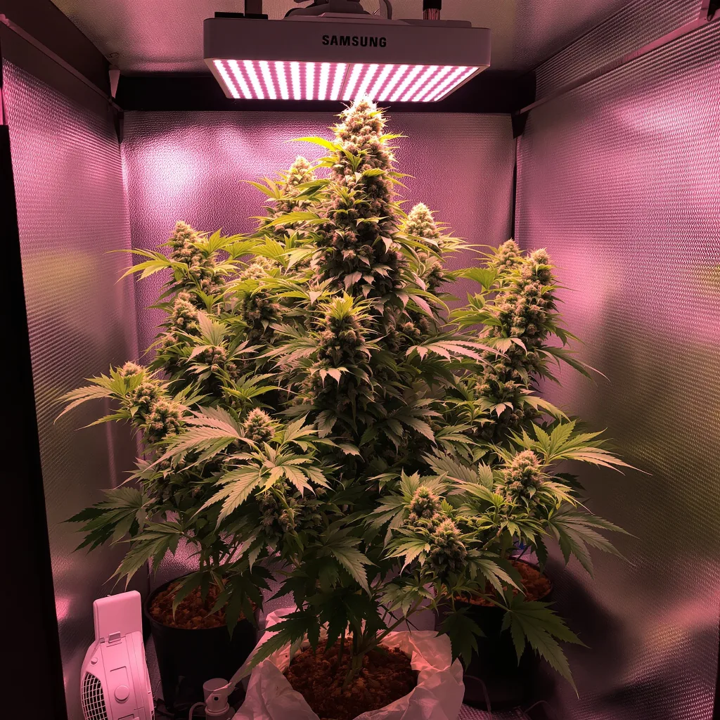 Planta de cannabis Ringos Gift CBD en fase de floración — 120-180 cm feminizada