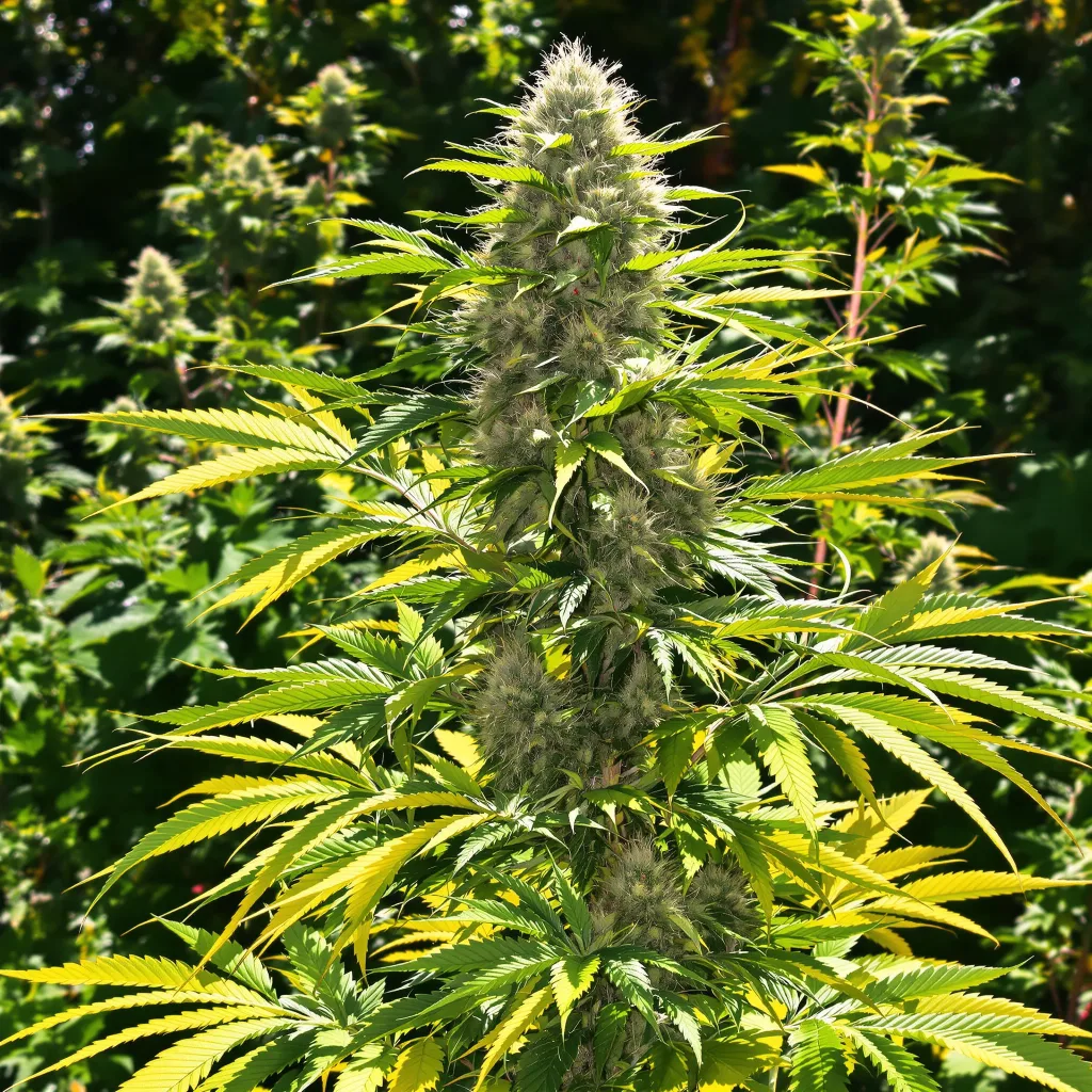 Ringos Gift CBD 50% indica / 50% sativa — flor con tricomas visibles