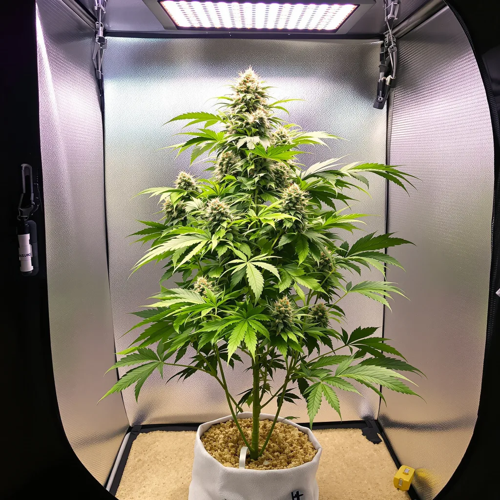 Planta de cannabis Rip City Purps en fase de floración — 90-130 cm feminizada