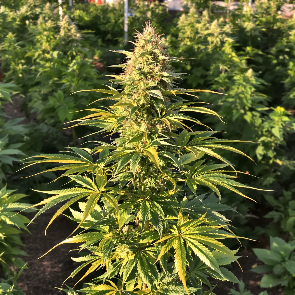 Rip City Purps 71% indica / 29% sativa — flor con tricomas visibles
