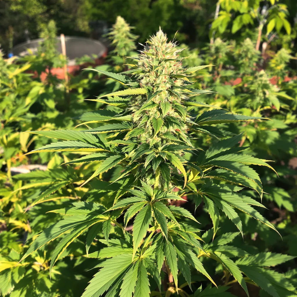 Rob Ford Kush 70% indica / 30% sativa — flor con tricomas visibles