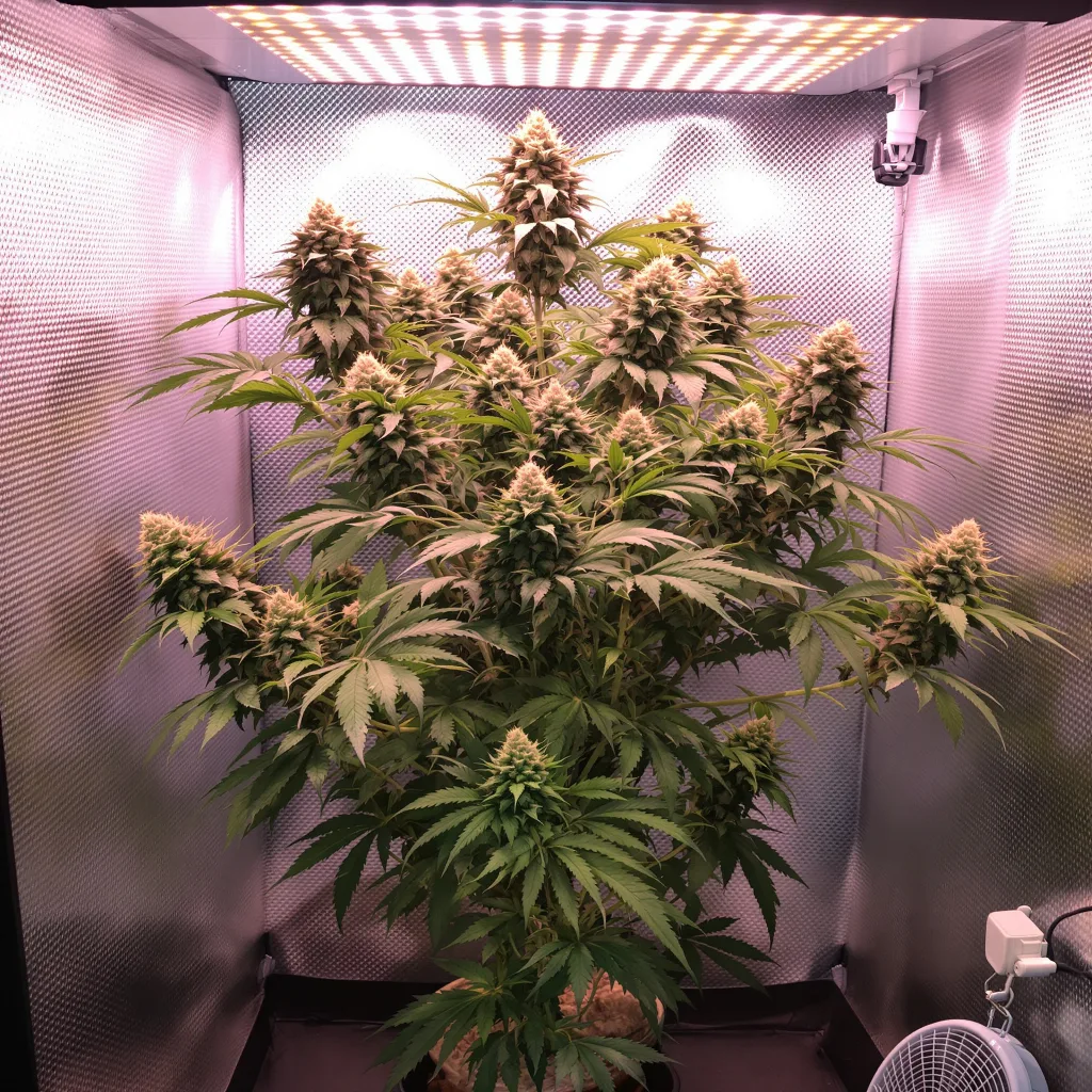 Planta de cannabis Rockstar en fase de floración — 120-180 cm feminizada