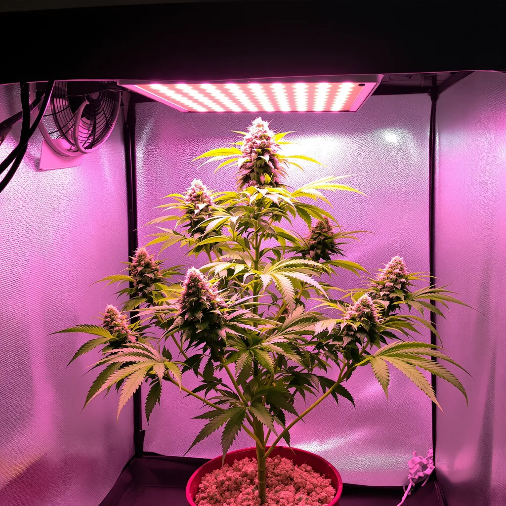 Planta de cannabis Romulan en fase de floración — 90-130 cm feminizada