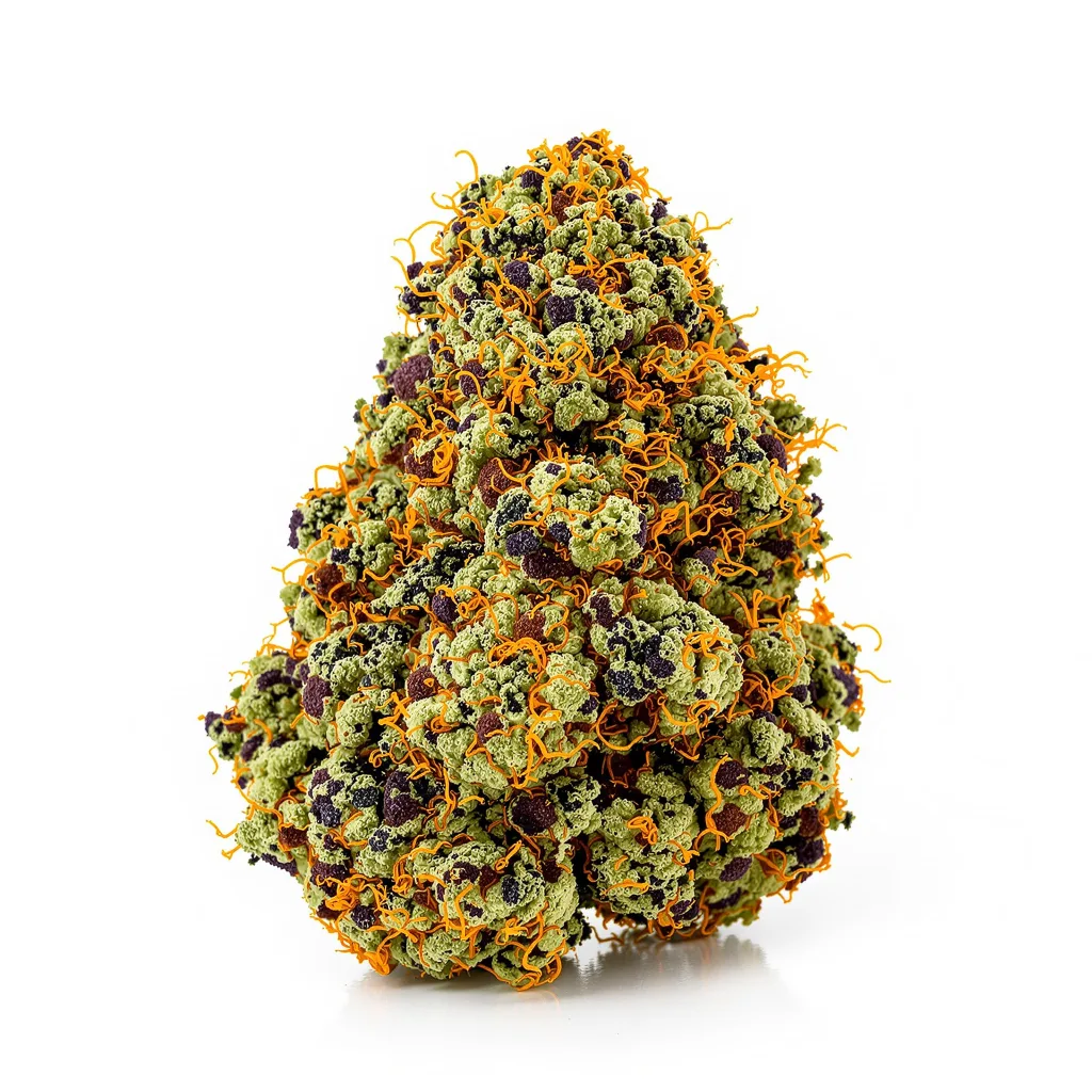 Rose Bud 89% indica / 11% sativa — flor con tricomas visibles