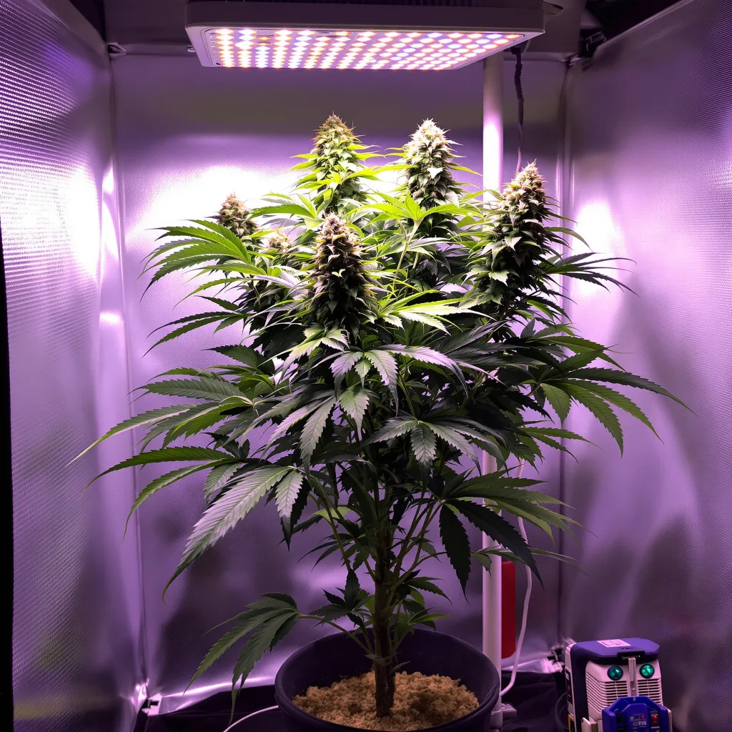 Planta de cannabis Royal Cheese en fase de floración — 90-130 cm feminizada