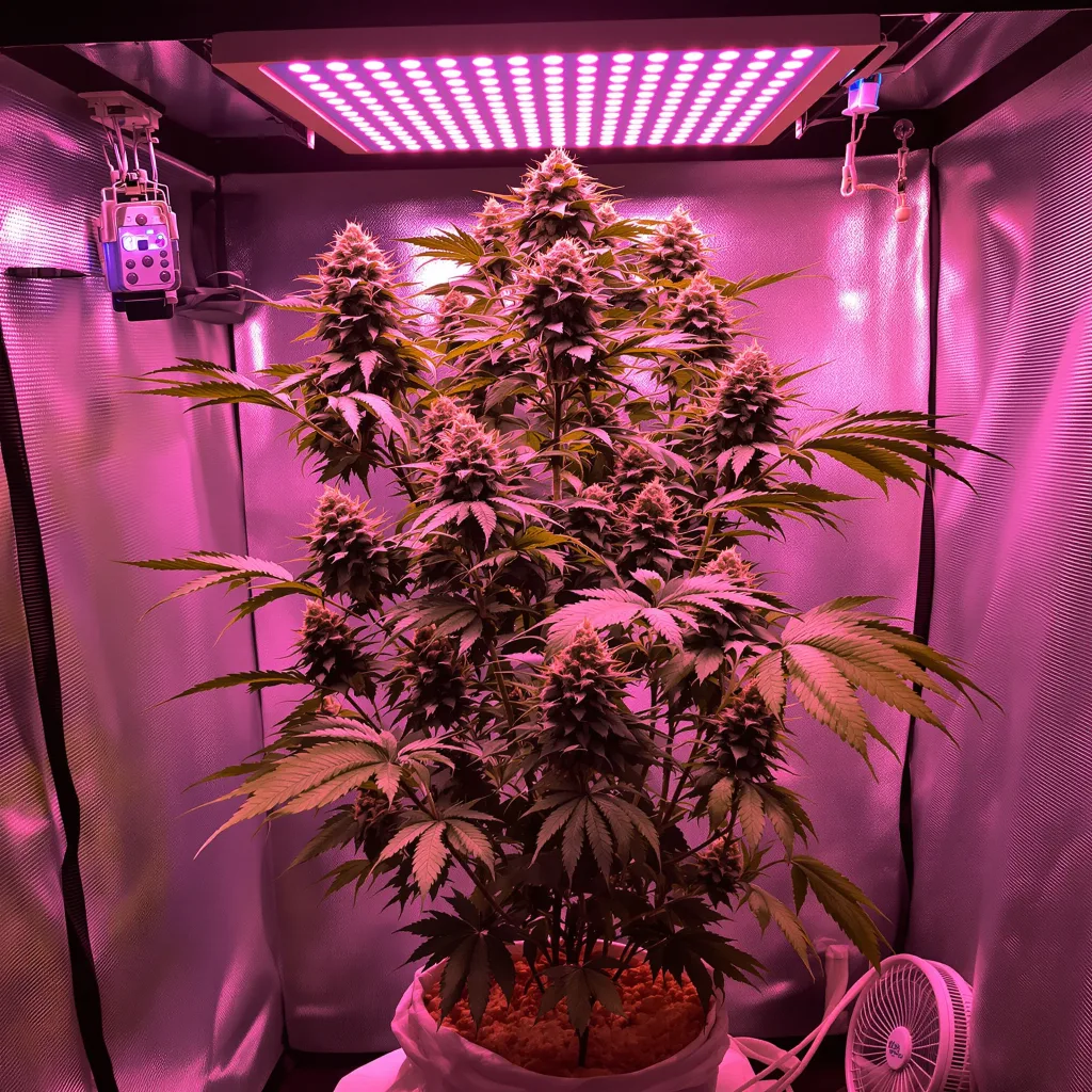 Planta de cannabis Royal Gorilla en fase de floración — 60-100 cm autofloración