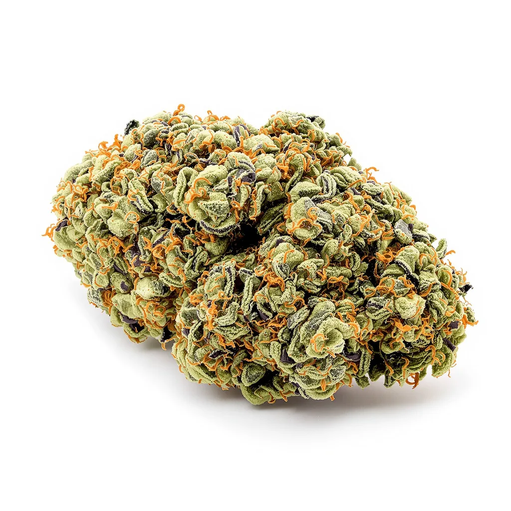 Royal Highness 60% indica / 40% sativa — flor con tricomas visibles