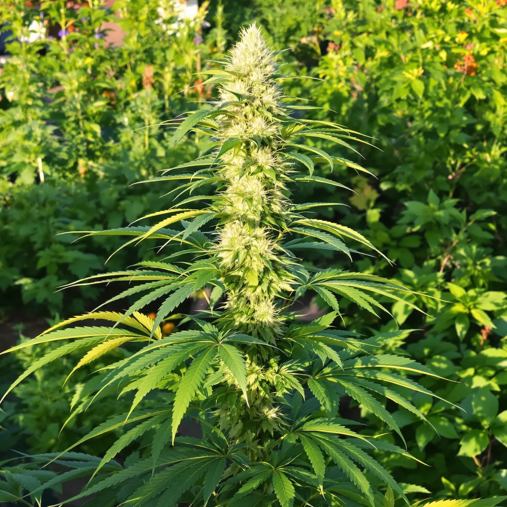 Royal Medic 25% indica / 75% sativa — flor con tricomas visibles
