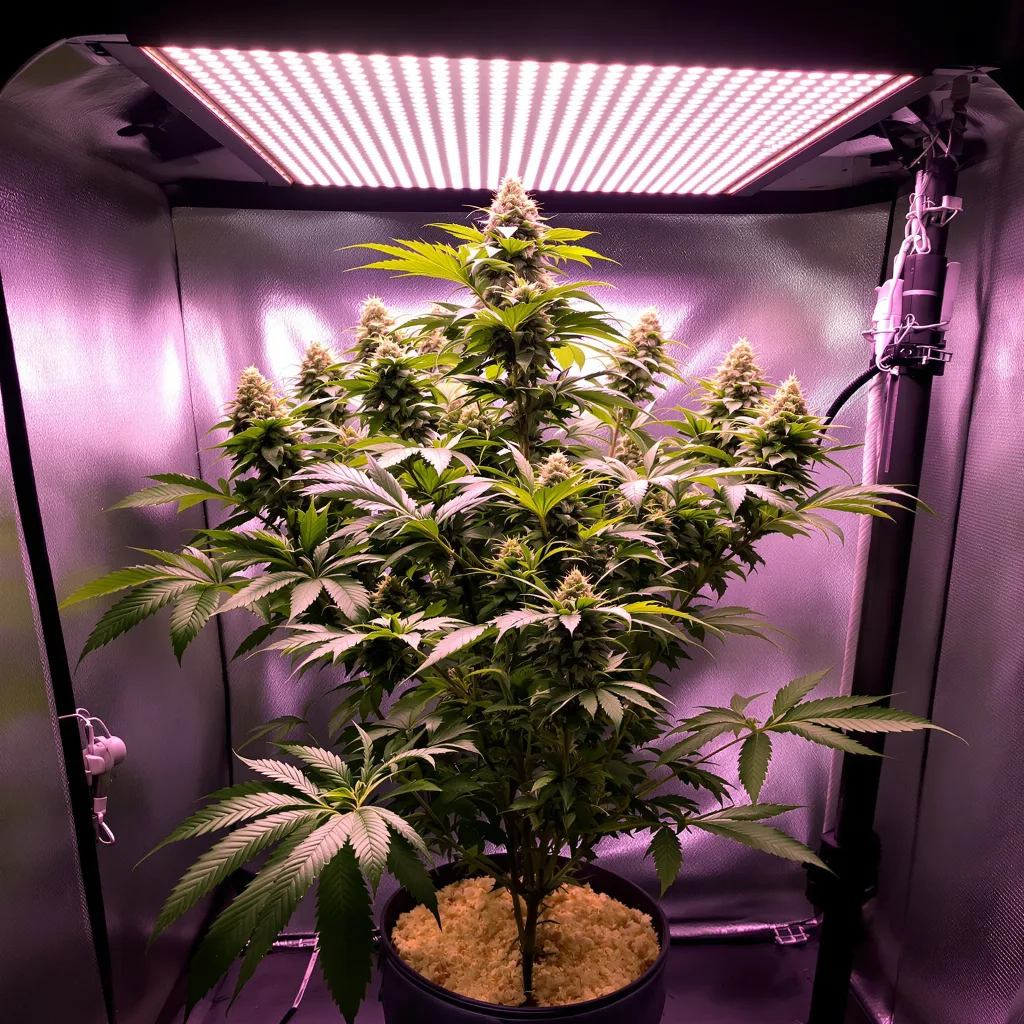 Planta de cannabis RS11 en fase de floración — 90-130 cm feminizada